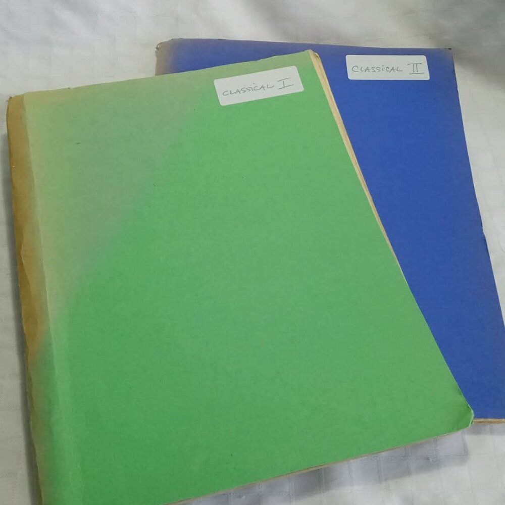 Two Vintage Classical I & II piano study books